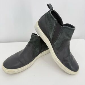 Ecco Women's Black Leather High-Top Sneakers Size 40 / US 9-9.5